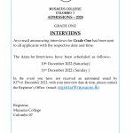 Grade 1(2024)Letters Posted Ad - English
