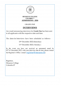 Grade 1(2024)Letters Posted Ad - English