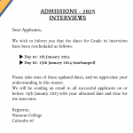 Admission notice G01-02